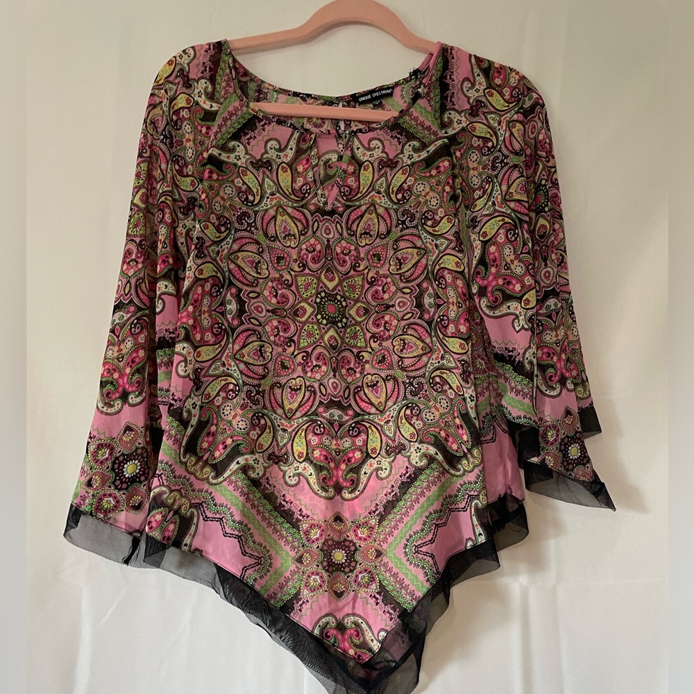 Unique Spectrum Vibrant Paisley Blouse